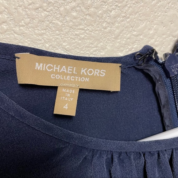 Michael Kors Collection 100% silk navy dress - Picture 3 of 11
